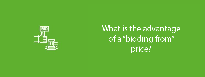 What is the advantage of a bidding from price V1 IMMO Arie van der Lee