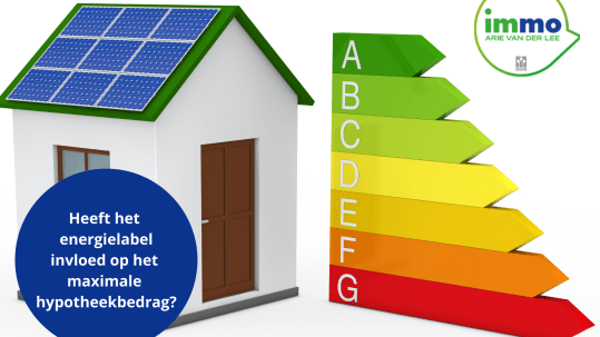 Energielabel beinvloed hypotheek V1 IMMO Arie van der Lee